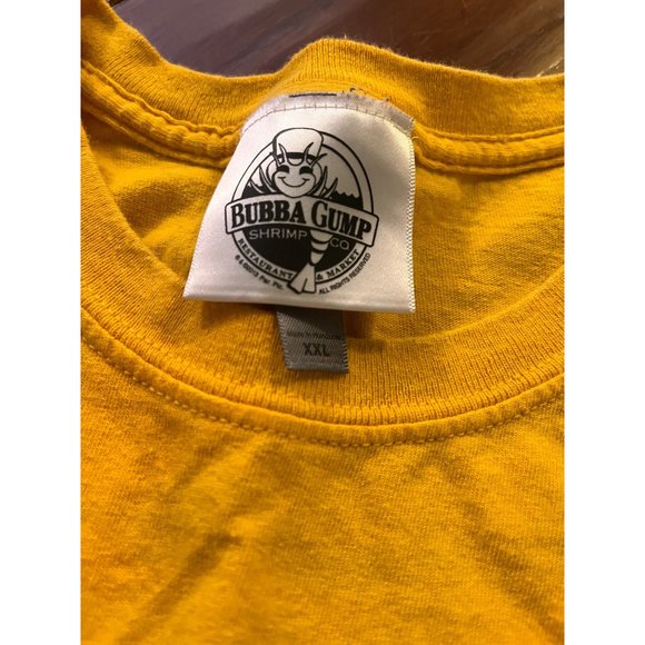 Bubba Gump Men’s Yellow Forest Gump Tshirt sz 2xl - Picture 5 of 6